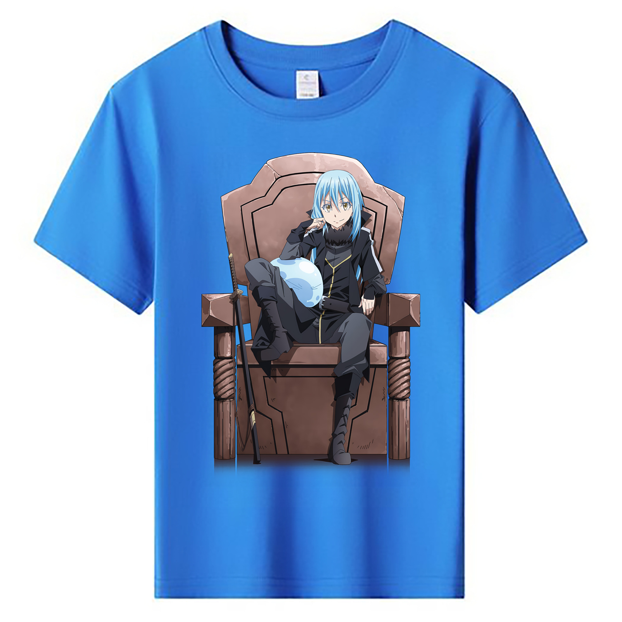 （画像用） 転スラ Regarding Reincarnated to Slime 綿100％キッズTシャツ（フロントプリント）